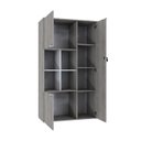 Ver imagem 2 de Armário Alto com Nicho e 03 Portas 161,5x90x42cm Branco/Snow