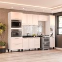 Ver imagem 1 de Cozinha Compacta 250080 5 Peças Amara Branco Creme Politorno Móveis