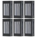 Ver imagem 4 de Conjunto 6 Arandelas Externas Pretas Prime Luminária Bivolt de Parede Jardim Fachada Muro Dital
