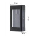 Ver imagem 3 de Conjunto 6 Arandelas Externas Pretas Prime Luminária Bivolt de Parede Jardim Fachada Muro Dital