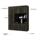 Ver imagem 6 de Armário Alto com Nichos e 05 Portas 161,5x135x42cm