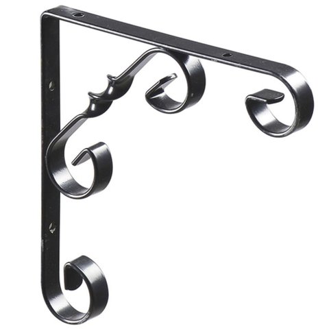 Mão Francesa Ornamental 25cm Preta - MFO2525-Pr - Multivisao