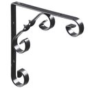 Ver imagem 1 de Mão Francesa Ornamental 25cm Preta - MFO2525-Pr - Multivisao