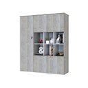 Ver imagem 5 de Armário Alto com Nichos e 05 Portas 161,5x135x42cm Branco/Snow