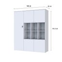 Ver imagem 4 de Armário Alto com Nichos e 05 Portas 161,5x135x42cm