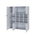 Ver imagem 2 de Armário Alto com Nichos e 05 Portas 161,5x135x42cm Branco