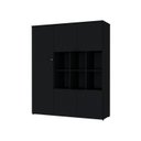 Ver imagem 3 de Armário Alto com Nichos e 05 Portas 161,5x135x42cm Preto