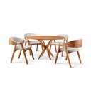 Ver imagem 2 de Conjunto de Mesa Redonda 120 Cm com 4 Cadeiras Gaia