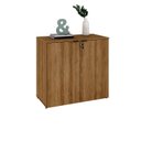 Ver imagem 5 de Armário Baixo com 2 Portas 75x80x42cm Marrom/Lâmina Mel/Preto