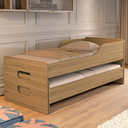 Ver imagem 6 de Bicama Solteiro Cama com Auxiliar e 2 Colchões D20 Despuma Cor:amêndoa