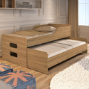 Ver imagem 5 de Bicama Solteiro Cama com Auxiliar e 2 Colchões D20 Despuma Cor:amêndoa