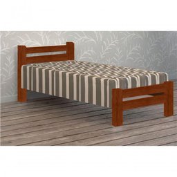 Cama Solteirão Itália De Madeira Angelim Mel - 1