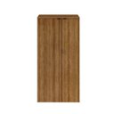 Ver imagem 5 de Armário Alto Fechado com 2 Portas 161,5x80x42cm Marrom/Lâmina Mel/Preto