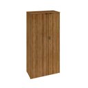 Ver imagem 3 de Armário Alto Fechado com 2 Portas 161,5x80x42cm Marrom/Lâmina Mel/Preto