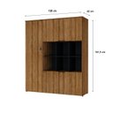 Ver imagem 4 de Armário Alto com Nichos e 05 Portas 161,5x135x42cm
