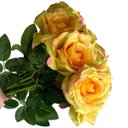 Ver mais imagens de 10 Rosas Artificiais Creme Decorativas Parecidas com Flores Naturais