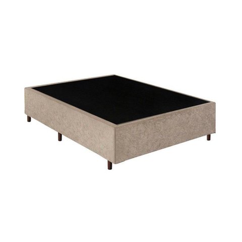 Base Box Solteirão Santo Box Suede 40x128x188:bege