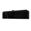 Ver imagem 3 de Armário Aéreo com Nicho e Porta Basculante 35x135x35cm Marrom/Carvalho/Preto