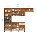 Ver imagem 4 de Cozinha Completa Itatiaia Vegas 11 Portas e 1 Gaveta em Mdp:cinamomo/grafite