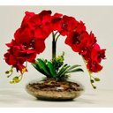 Ver imagem 5 de Arranjo Centro de Mesa Vaso Grande 4 Orquídeas Vermelhas