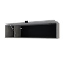 Ver imagem 3 de Armário Aéreo com Nicho e Porta Basculante 35x135x35cm Branco/Snow/Preto