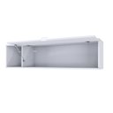 Ver imagem 2 de Armário Aéreo com Nicho e Porta Basculante 35x135x35cm Branco