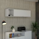 Ver imagem 7 de Armário Aéreo com Nicho e Porta Basculante 35x135x35cm