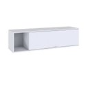 Ver imagem 3 de Armário Aéreo com Nicho e Porta Basculante 35x135x35cm Branco