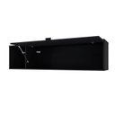 Ver imagem 3 de Armário Aéreo com Nicho e Porta Basculante 35x135x35cm Preto