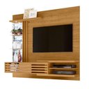 Ver imagem 3 de Painel para TV Frisado com LED Johnny Fendi Naturale 182cm MDP com Espelho Cumaru Casah