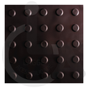 Ver imagem 2 de 10 Pisos Tátil Alerta Preto Pvc 25x25 + 1 Cola 750g