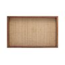 Bandeja de Madeira com Sisal Trançado Natural 30x17x4cm - 4