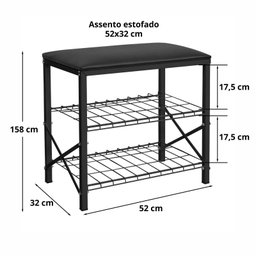 Banco Sapateira:preto - 5