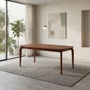 Ver imagem 4 de Mesa Denver 200cm Laminada com Pes Madeira Macica para Sala de Jantar Mesa Grande Design - Imbuia