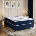 Ver imagem 2 de Cama Box King + Colchão Espuma D28 Topazio The Gold 198x200x60cm