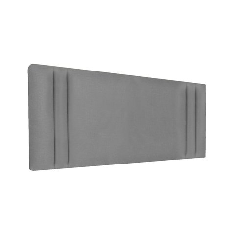Cabeceira Módulos Cama Box Estofada Luxo Linho Rbl:solteiro Painel/cinza