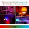 Lampada Led Rgb 16 Cores Controle Efeitos Iluminaçao Bulbo E27 Fade Decoraçao Sala Quarto - 5