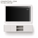 Ver imagem 6 de Painel com Rack Funcional para TV Moscou Suspenso 136cm Branco Byhouse