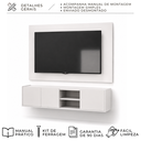 Ver imagem 4 de Painel com Rack Funcional para TV Moscou Suspenso 136cm Branco Byhouse