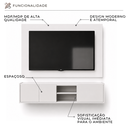 Ver imagem 3 de Painel com Rack Funcional para TV Moscou Suspenso 136cm Branco Byhouse