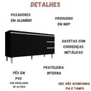 Ver imagem 2 de Balcão para Pia Andréia 150 Cm 3 Portas Preto Ajl