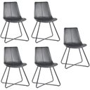 Ver imagem 1 de Conjunto 5 Cadeiras para Sala de Jantar Brenda Preto