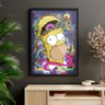 Quadro Homer Simpson Donuts moldura e vidro:44x34 cm - 2