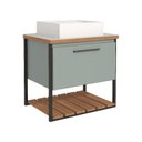 Ver imagem 1 de Gabinete de Banheiro Vitta com Cuba 60cm Pistache - Mgm