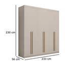 Ver imagem 3 de Guarda Roupa Dubai Fendi - Vila Rica