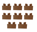 Ver imagem 1 de Kit 8 Pés para Guarda Roupas Armários Multiuso Roman Cor:marrom