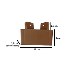 Kit 8 Pés para Guarda Roupas Armários Multiuso Roman Cor:marrom - 2