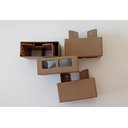 Ver imagem 3 de Kit 8 Pés para Guarda Roupas Armários Multiuso Roman Cor:marrom