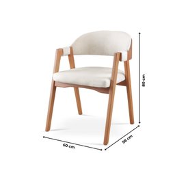 Kit 2 Cadeiras para Mesa de Jantar Gaia - 4