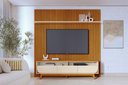 Ver imagem 1 de Composição Luna para Tv de até 75 Polegadas - Cinamomo /off White - Madetec